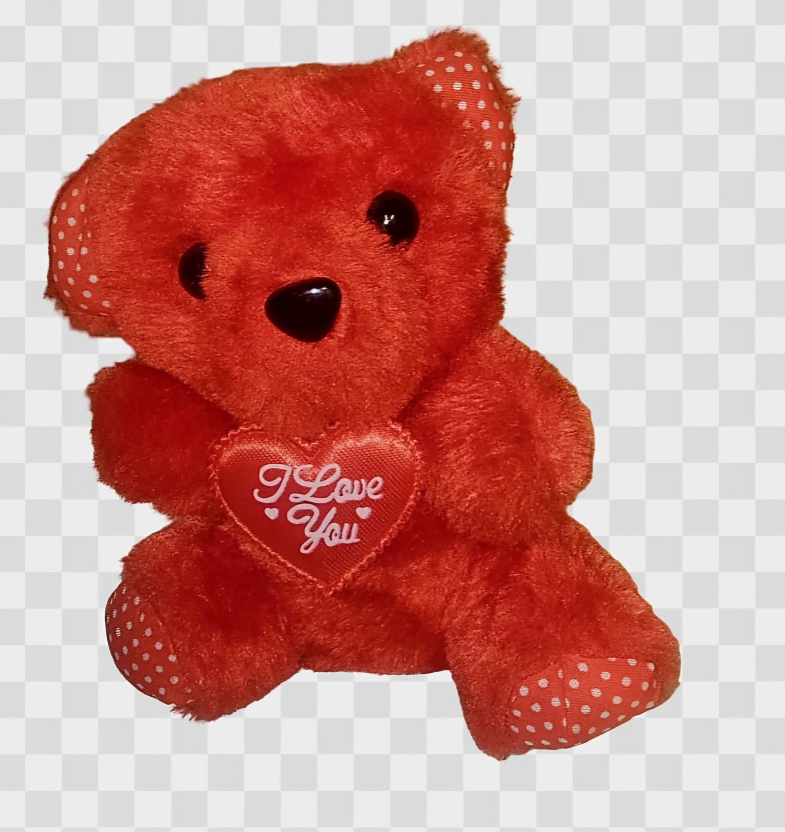 Αρκουδακι κόκκινο I love you